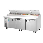 Everest Refrigeration EPPR3 Refrigerated Counter, Pizza Prep Table