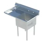 Falcon HD1C-18X18-L-18 Sink, (1) One Compartment