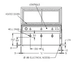 Federal Industries CG5948HD Display Case, Heated Deli, Floor Model