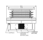 Federal Industries IMSS84SC-3 Display Case, Refrigerated, Self-Serve