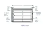 Federal Industries ITD6026 Display Case, Non-Refrigerated Countertop