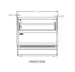 Federal Industries LPRSS4 Display Case, Refrigerated, Self-Serve