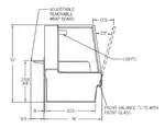 Federal Industries SG7748HD Display Case, Heated Deli, Floor Model