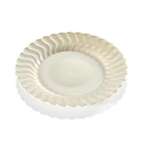 FINE LINE SETTINGS INC. Flairware, Dessert Plate, 6", White, Plastic, (18/Pk) FINE LINE SETTINGS FLSI206WH