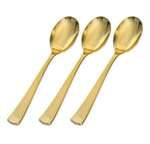 FINE LINE SETTINGS INC. Spoon, 6.25", Gold, Plastic, Heavy Weight, (400/Case) Fine Line Setting 751