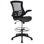 Flash Furniture BL-X-5M-D-BK-LEA-GG Chair, Swivel