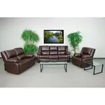 Flash Furniture BT-70597-RLS-SET-BN-GG Sofa Seating, Recliner