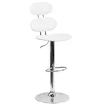 Flash Furniture CH-112280-WH-GG Bar Stool, Swivel, Indoor