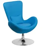 Flash Furniture CH-162430-AQ-FAB-GG Chair, Swivel