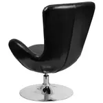 Flash Furniture CH-162430-BK-LEA-GG Chair, Swivel