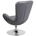 Flash Furniture CH-162430-GY-LEA-GG Chair, Swivel