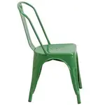 Flash Furniture CH-31230-GN-GG Chair, Side, Stacking, Outdoor