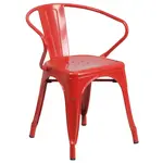 Flash Furniture CH-31270-RED-GG Chair, Armchair, Stacking, Outdoor