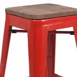 Flash Furniture CH-31320-24-RED-WD-GG Bar Stool, Stacking, Indoor