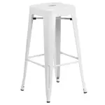 Flash Furniture CH-31320-30-WH-GG Bar Stool, Stacking, Indoor