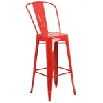 Flash Furniture CH-31320-30GB-RED-GG Bar Stool, Outdoor