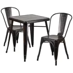 Flash Furniture CH-31330-2-30-BQ-GG Chair & Table Set, Outdoor