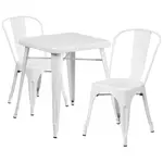Flash Furniture CH-31330-2-30-WH-GG Chair & Table Set, Outdoor