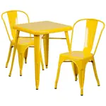 Flash Furniture CH-31330-2-30-YL-GG Chair & Table Set, Outdoor