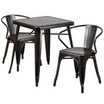 Flash Furniture CH-31330-2-70-BQ-GG Chair & Table Set, Outdoor