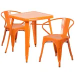 Flash Furniture CH-31330-2-70-OR-GG Chair & Table Set, Outdoor