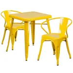 Flash Furniture CH-31330-2-70-YL-GG Chair & Table Set, Outdoor