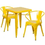Flash Furniture CH-31330-2-70-YL-GG Chair & Table Set, Outdoor