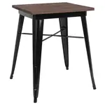 Flash Furniture CH-31330-29M1-BK-GG Table, Indoor, Dining Height