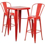 Flash Furniture CH-31330B-2-30GB-RED-GG Chair & Table Set, Outdoor