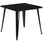 Flash Furniture CH-51040-29-BK-GG Table, Indoor, Dining Height