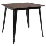 Flash Furniture CH-51040-29M1-BK-GG Table, Indoor, Dining Height