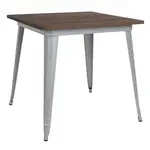 Flash Furniture CH-51040-29M1-SIL-GG Table, Indoor, Dining Height