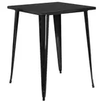 Flash Furniture CH-51040-40-BK-GG Table, Indoor, Bar Height