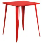 Flash Furniture CH-51040-40-RED-GG Table, Indoor, Bar Height