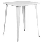 Flash Furniture CH-51040-40-WH-GG Table, Indoor, Bar Height