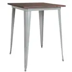 Flash Furniture CH-51040-40M1-SIL-GG Table, Indoor, Bar Height
