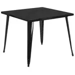 Flash Furniture CH-51050-29-BK-GG Table, Indoor, Dining Height