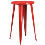 Flash Furniture CH-51080-40-RED-GG Table, Indoor, Bar Height