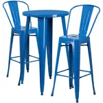 Flash Furniture CH-51080BH-2-30CAFE-BL-GG Chair & Table Set, Outdoor