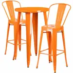 Flash Furniture CH-51080BH-2-30CAFE-OR-GG Chair & Table Set, Outdoor