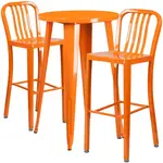 Flash Furniture CH-51080BH-2-30VRT-OR-GG Chair & Table Set, Outdoor