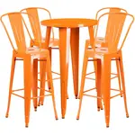 Flash Furniture CH-51080BH-4-30CAFE-OR-GG Chair & Table Set, Outdoor