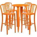 Flash Furniture CH-51080BH-4-30VRT-OR-GG Chair & Table Set, Outdoor