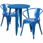 Flash Furniture CH-51080TH-2-18ARM-BL-GG Chair & Table Set, Outdoor