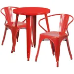 Flash Furniture CH-51080TH-2-18ARM-RED-GG Chair & Table Set, Outdoor