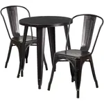 Flash Furniture CH-51080TH-2-18CAFE-BQ-GG Chair & Table Set, Outdoor