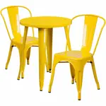 Flash Furniture CH-51080TH-2-18CAFE-YL-GG Chair & Table Set, Outdoor