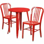 Flash Furniture CH-51080TH-2-18VRT-RED-GG Chair & Table Set, Outdoor
