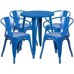 Flash Furniture CH-51080TH-4-18ARM-BL-GG Chair & Table Set, Outdoor