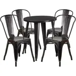 Flash Furniture CH-51080TH-4-18CAFE-BQ-GG Chair & Table Set, Outdoor